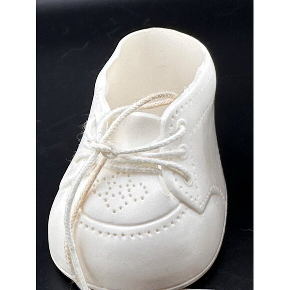 Cabbage Patch Kids Doll Vtg Coleco White Plastic Shoes Oxford High Tops Laces - Picture 4 of 11